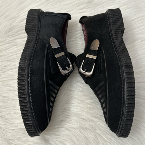 House Of Hounds Cooper Creepers Black Suede Leather 41 - Picture 7 of 16